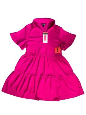 ☀️NWT Tahari Tiered Summer Dress Pink Medium